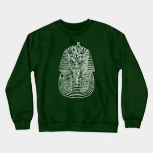 Tutankhamun white mask on pointillism technique Crewneck Sweatshirt